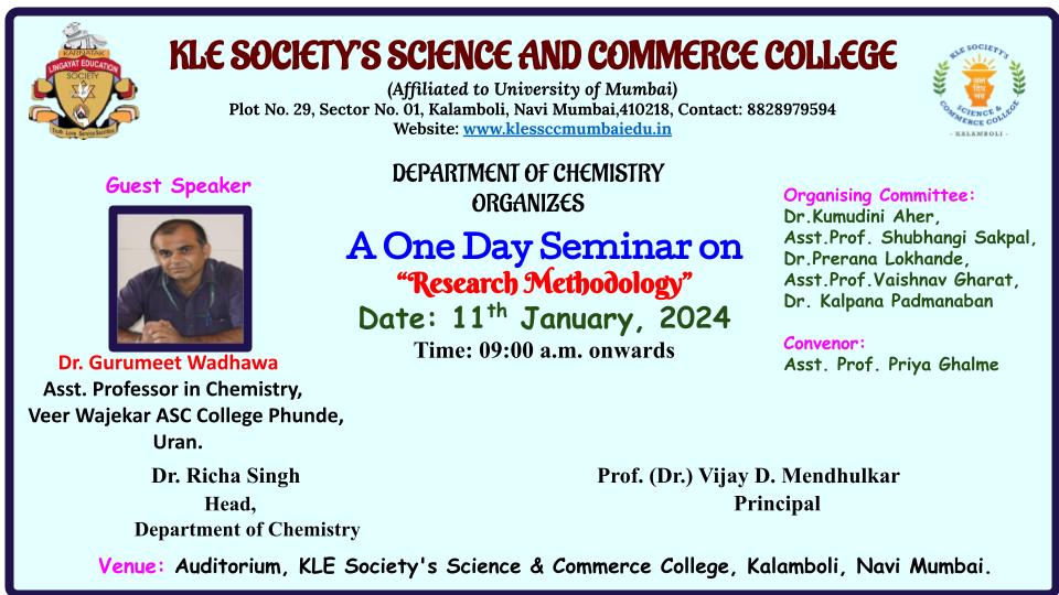 Research Methodology Seminar 01