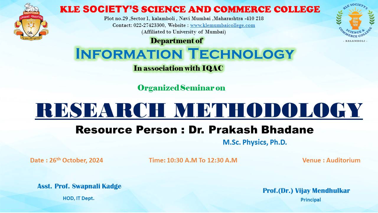 Research Methodilogy Seminar 01