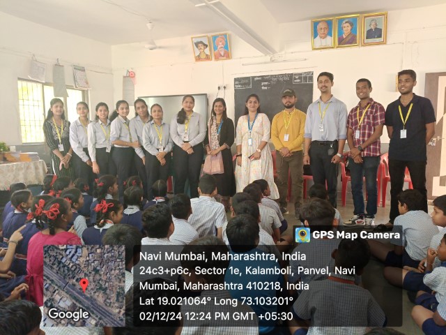 Outreach activity on the occasion of World Computer Literacy Day in Raigad Jilha Parishad School, Kalamboli (Navi mumbai) By Department of Information Technology on 2nd Dec 2024.