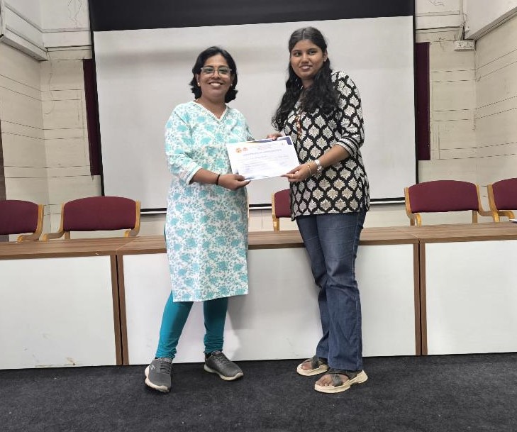 Shreya 2nd winner of poster competition 2