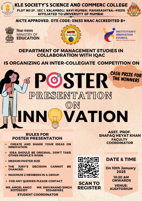Flyer of Poster Presentation on Innovation