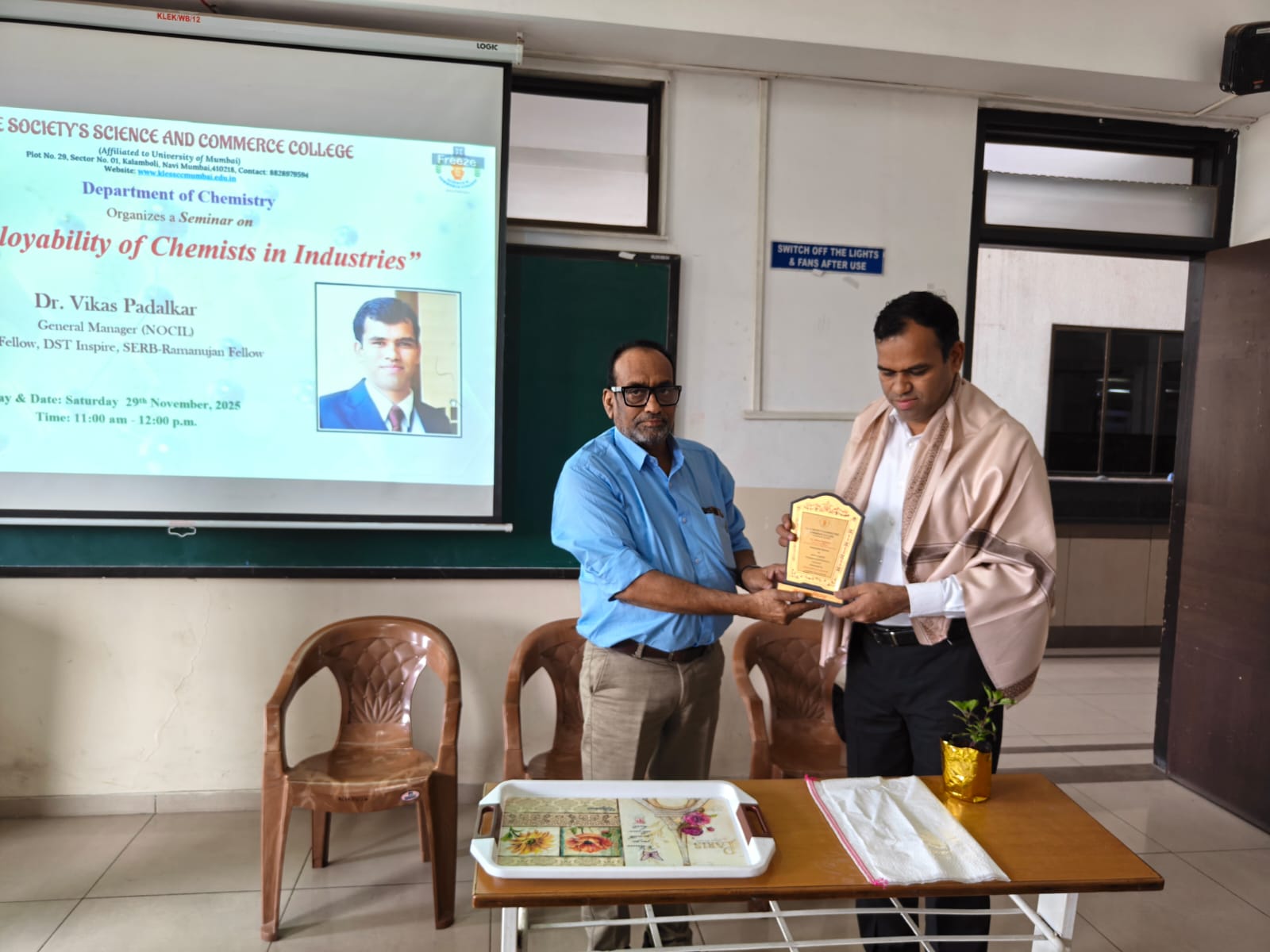 Employbility of chemist in industries on 29th november 2025 05