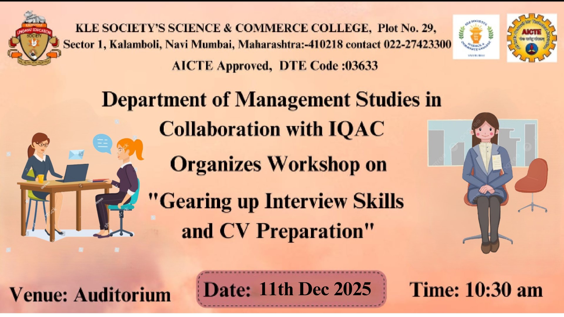 Workshop on Gearing Up Interview Skills and CV Preparation 01 Large
