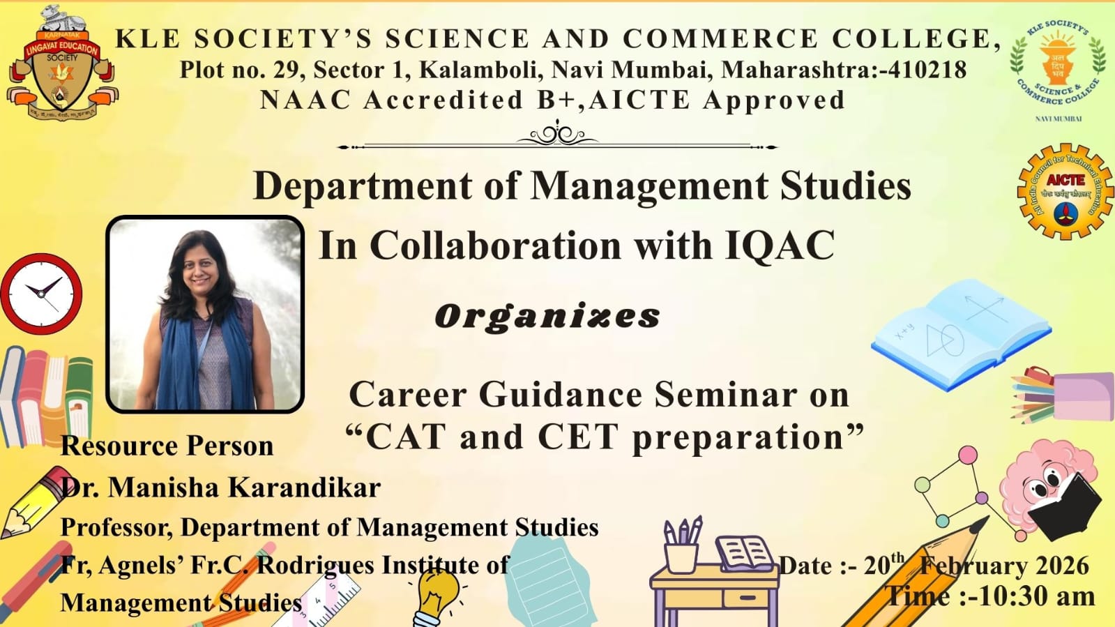 Career Guidance Seminar on CAT and CET Preparation 01