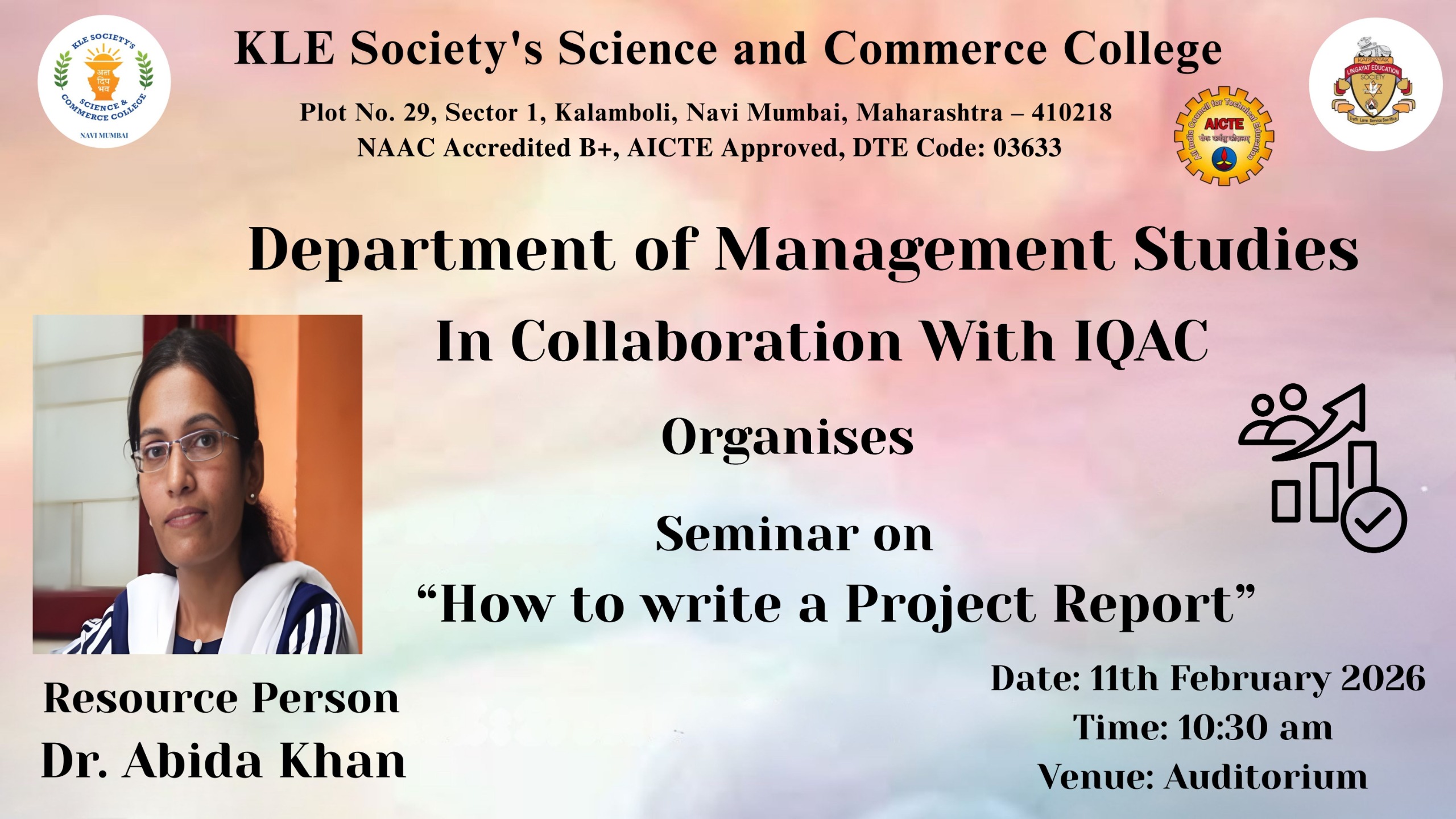 Seminar on How to Write a Project Report 01