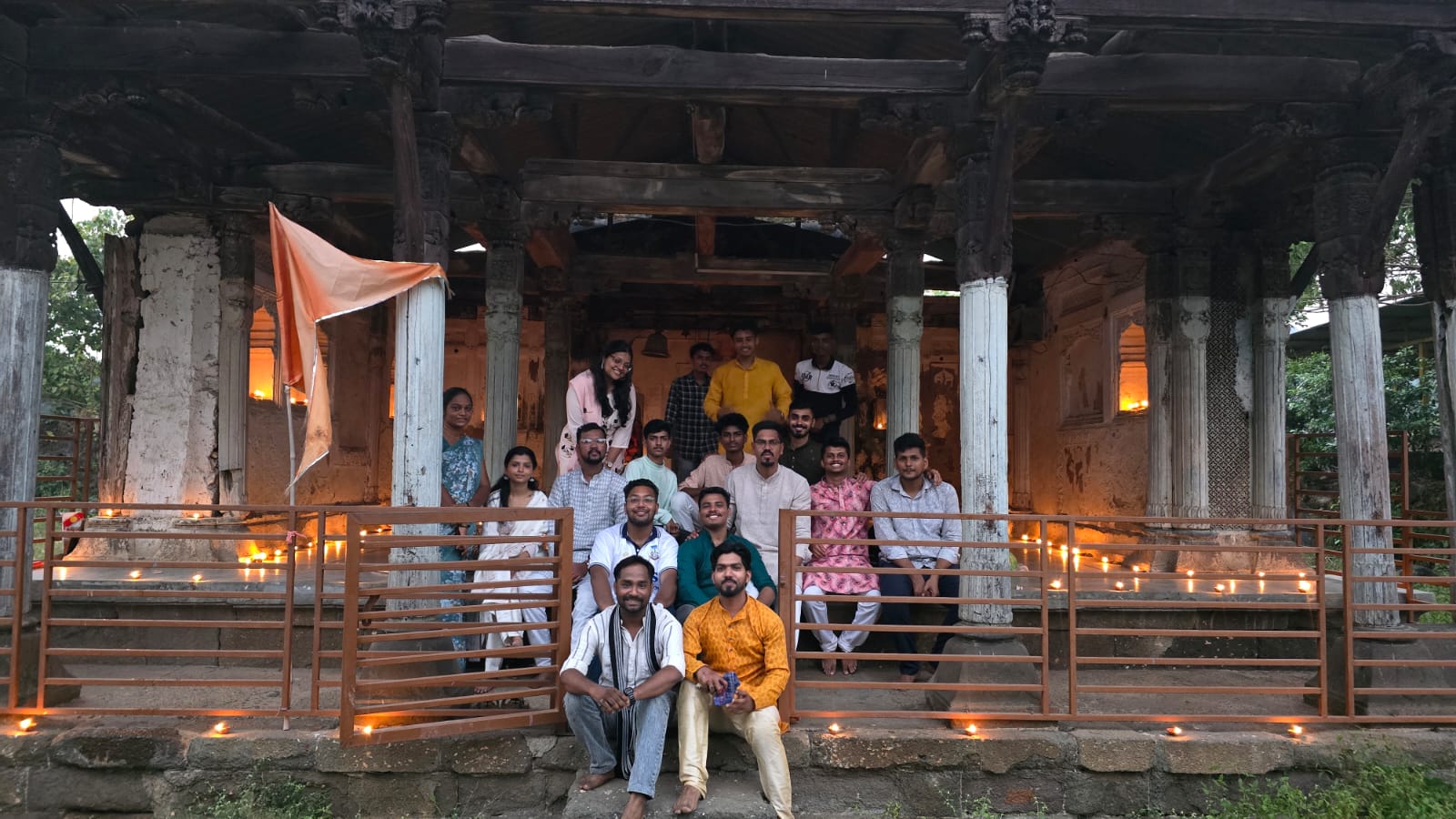 TEMPLE CLEANING DIYA LIGHTING ACTIVITY IN AAPTA 02