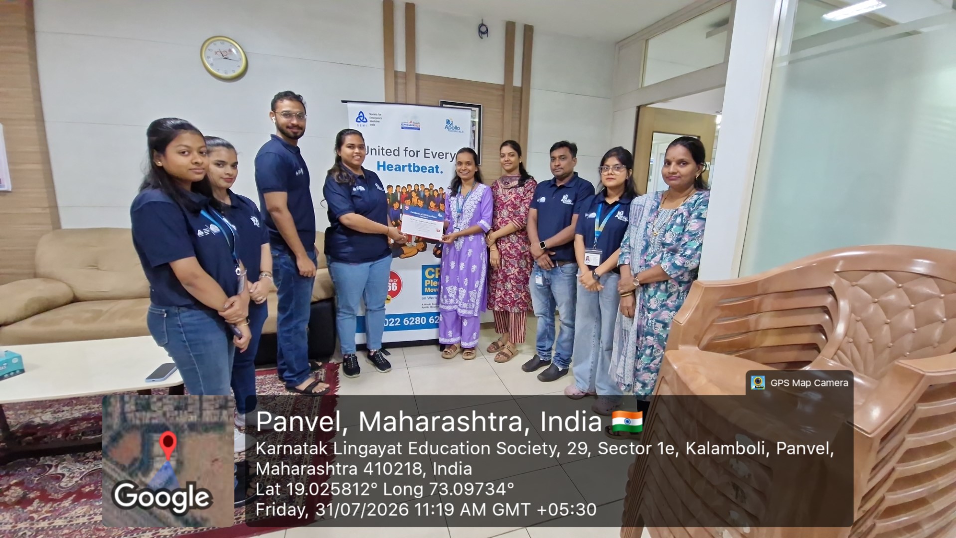 CPR Awareness programme conducted by Appolo hospital on 31st July 2026 03