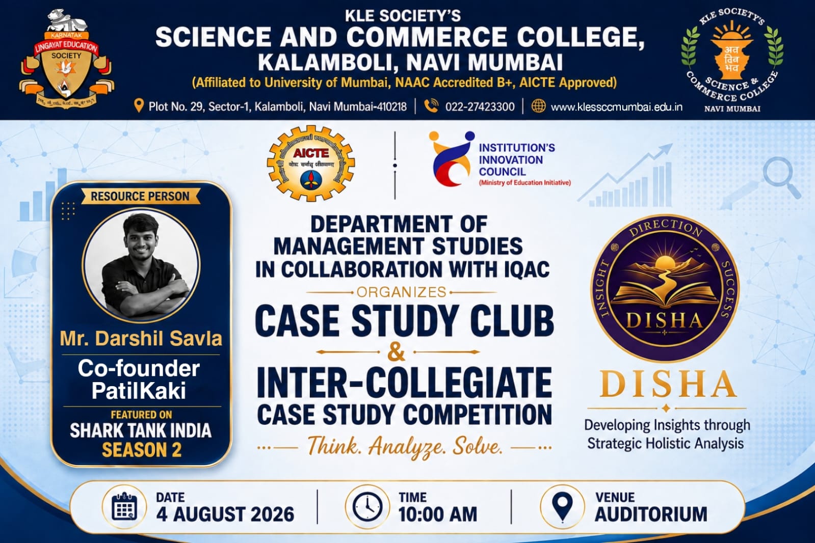 Case Study Club Inter Collegiate Case Study Competition 01